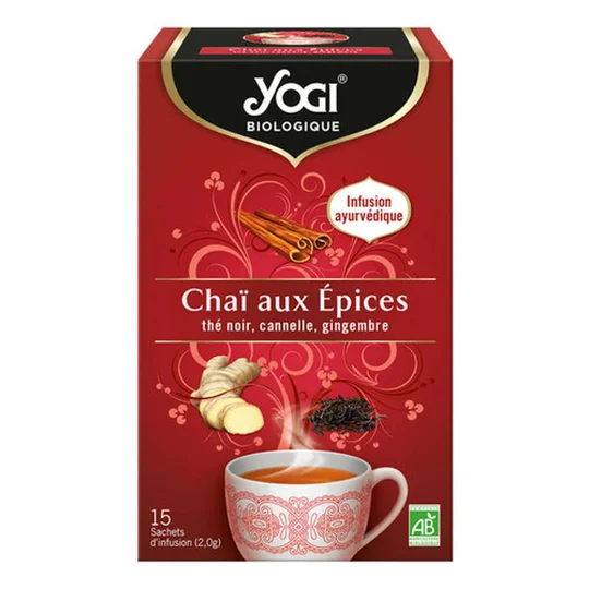 Yogi Chaï aux épices Infusion Bio x15 sachets