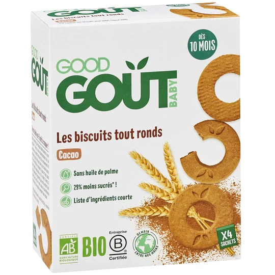 Biscuits ronds Cacao Bio