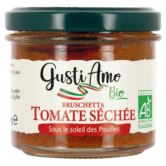 Bruschetta tomate séchée bio
