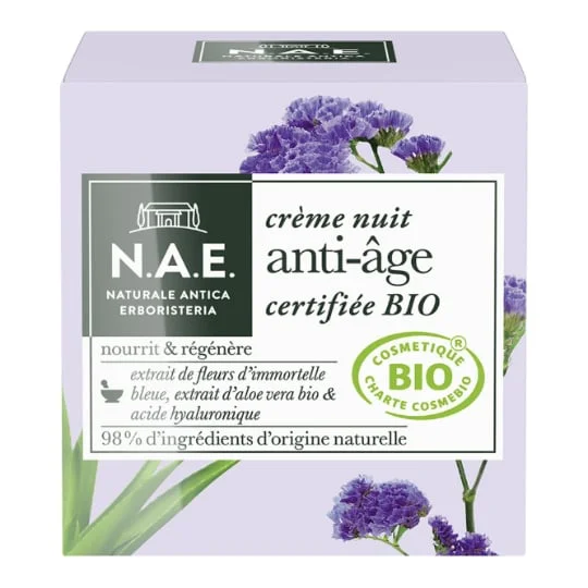 Crème de nuit anti-âge bio