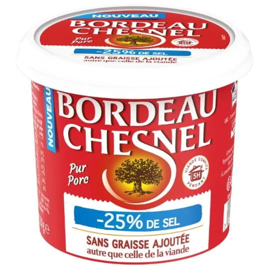 Rillettes du Mans pur porc -25% de sel sans graisse ajoutée