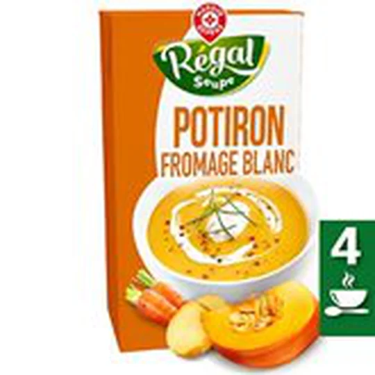 Soupe Velouté Potiron fromage fondu