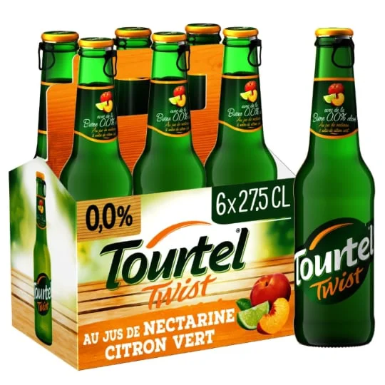 Bière au jus de nectarine sans alcool Twist