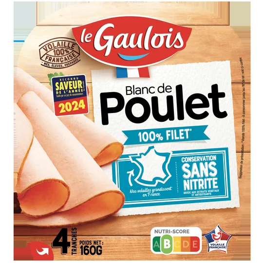 Blanc de Poulet Sans nitrites x4