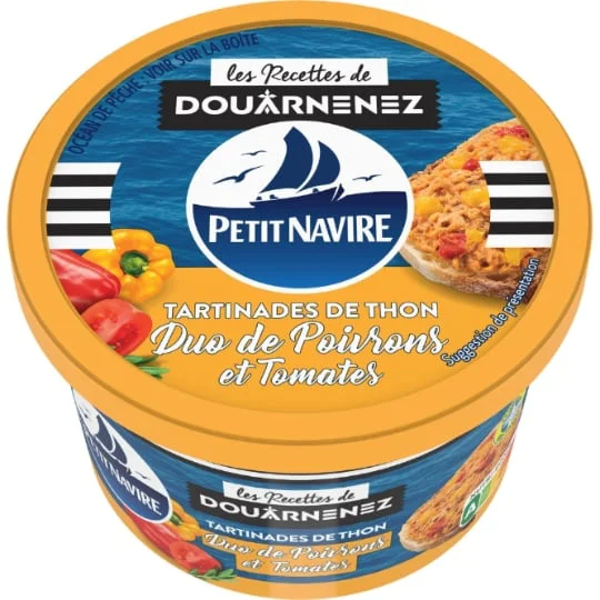 Tartinades de thon poivrons & tomates
