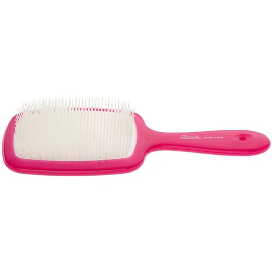 Brosse démêlant carré fuchsia
