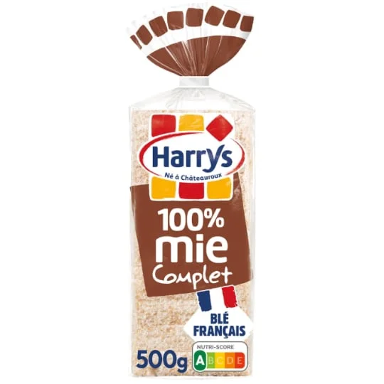 Pain de mie 100% mie complet sans croûte