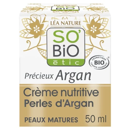 Crème Visage Nutritive Peaux Matures Jour Précieux Argan Bio