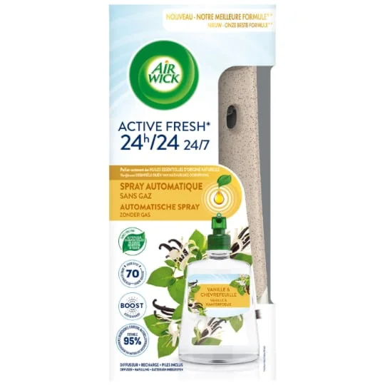 Désodorisant Automatique Sans Gaz Vanille & Chèvrefeuille Active Fresh