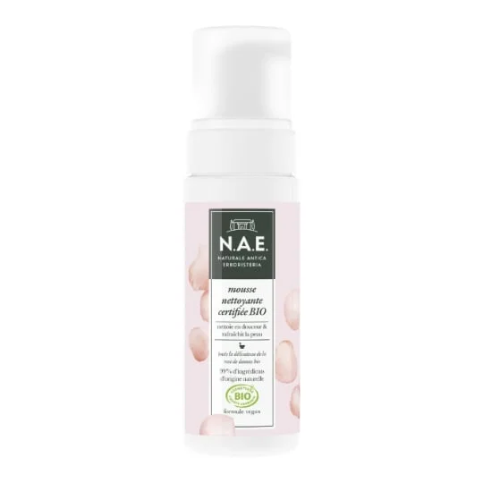Mousse nettoyante bio rose
