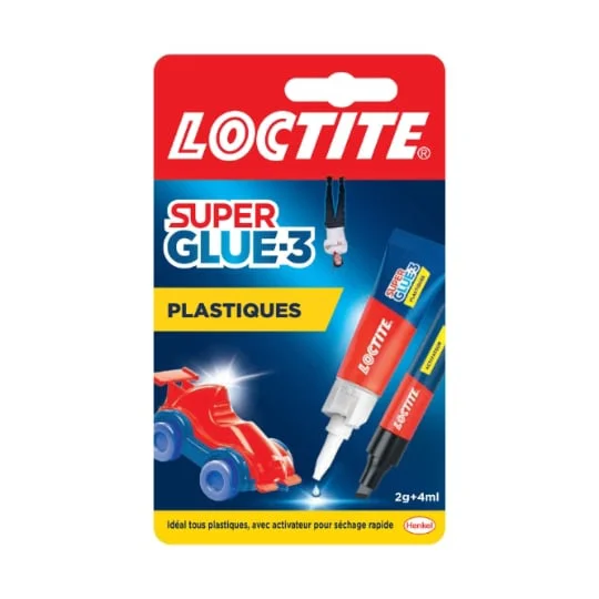 Super Glue-3, pour plastiques, 2gr