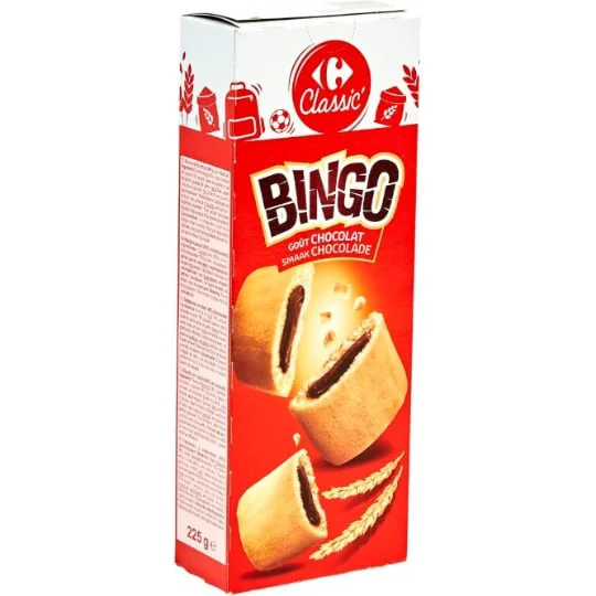 Biscuits fourrés chocolat