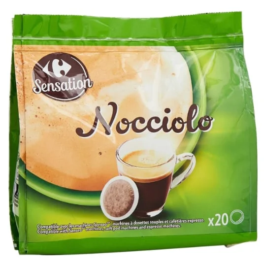 Café dosettes saveur noisette