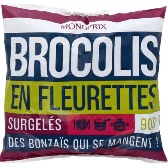 Brocolis en fleurettes surgelés