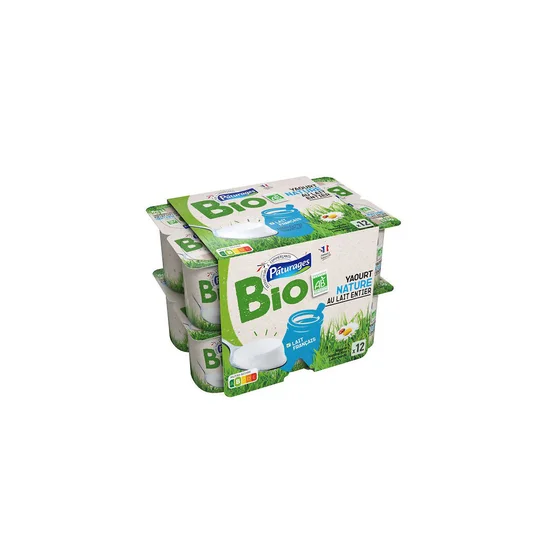 Yaourts nature au lait entier BIO