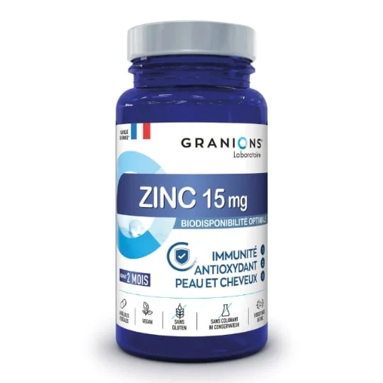 Complément alimentaire immunité antioxydant peau et cheveux zinc