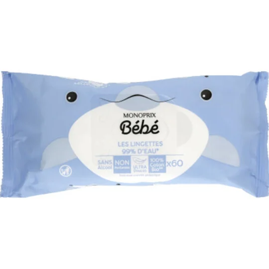 Bébé lingettes eau