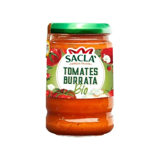 Sauce tomates et burrata Bio