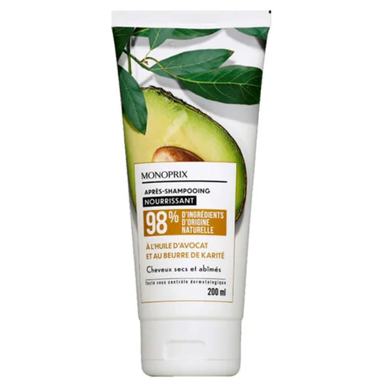 Après-shampooing nourrissant à l huile d avocat beurre de karité