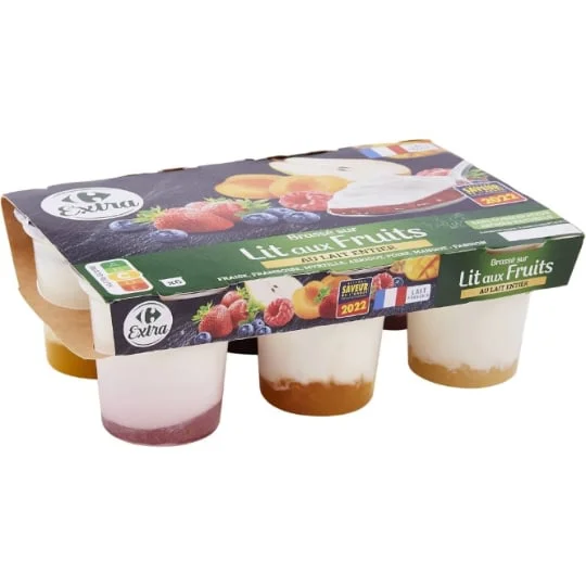 Yaourts brassé aux fruits assortiment