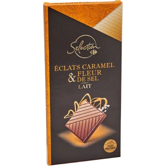 Chocolat au lait caramel fleur de sel