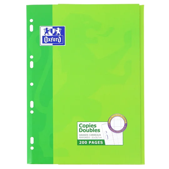 Copies doubles perforées - A4 - 200 pages - seyes