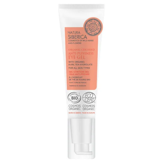 Natura Siberica Gel Contour Des Yeux Bio Anti-Poches Tous Types De Peaux Au Thé De Kourile