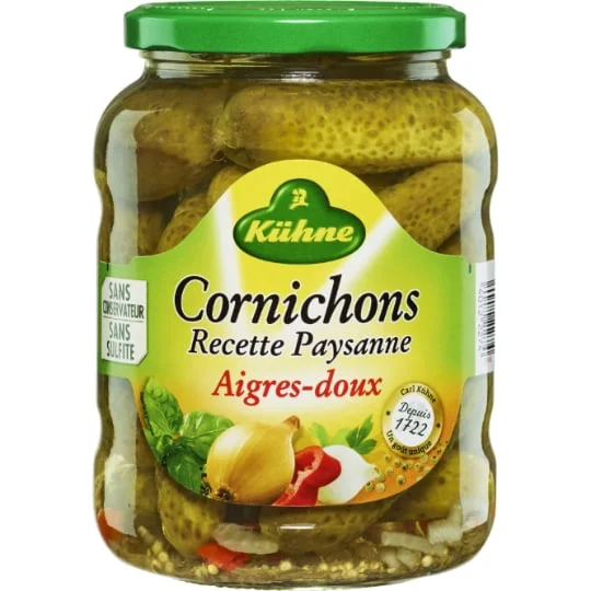 Cornichons aigres-doux