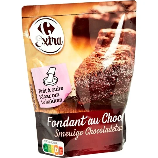 Préparation gâteau fondant au chocolat