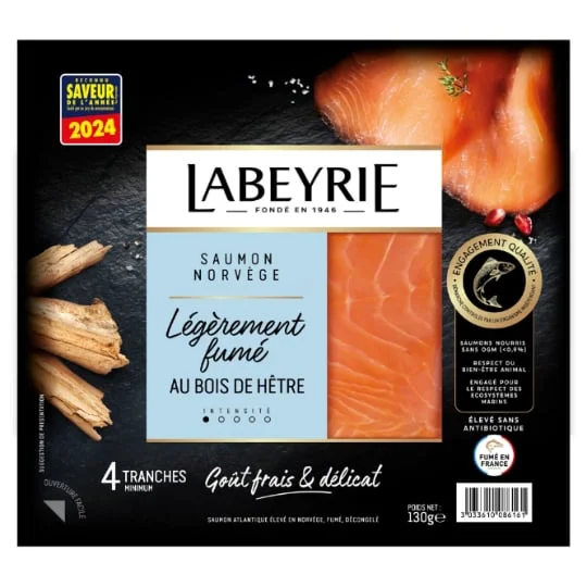 Saumon Atlantique Légèrement Fumé de Norvège