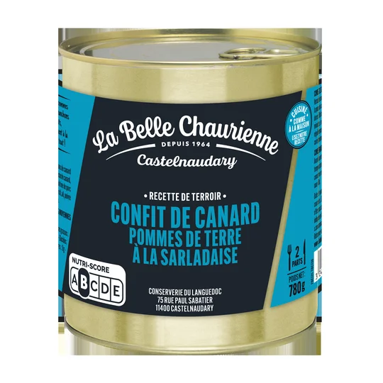 Confit de canard pommes de terre à la Sarladaise