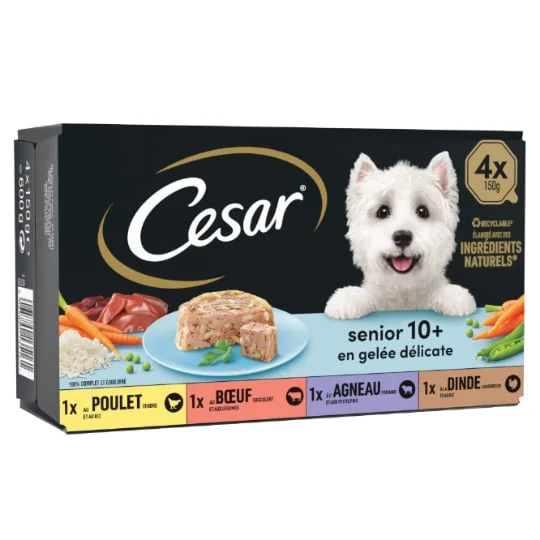 Pâtée pour chien Seniors, assortiment