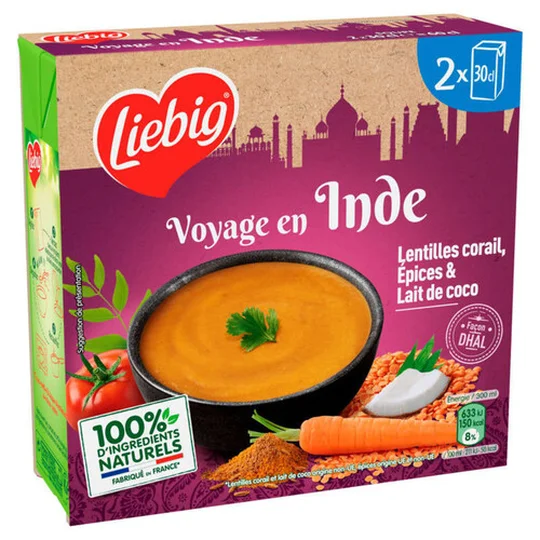 Voyage en Inde Lentilles Corail Epices & Lait de coco