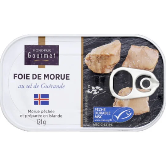 Foie de morue au sel de Guérande