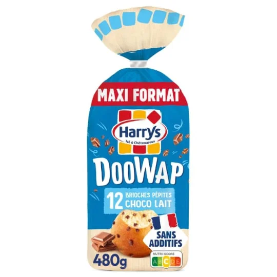 Brioches doowap sans additifs aux pépites de chocolat au lait