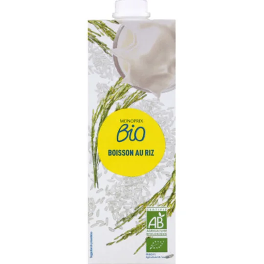Boisson au riz bio