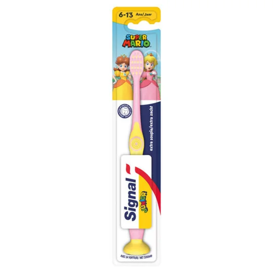 Brosse à Dents Mario Junior 6-13 ans Extra-Souple