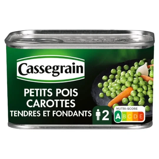 Petits pois carottes tendres et fondants