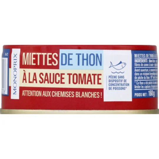 Miettes de thon à la sauce tomate