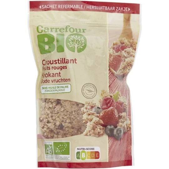 Muesli fruits rouges Bio