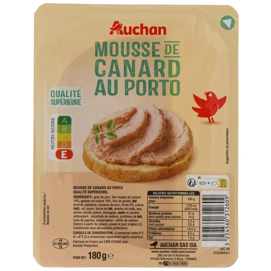 Mousse de canard au porto