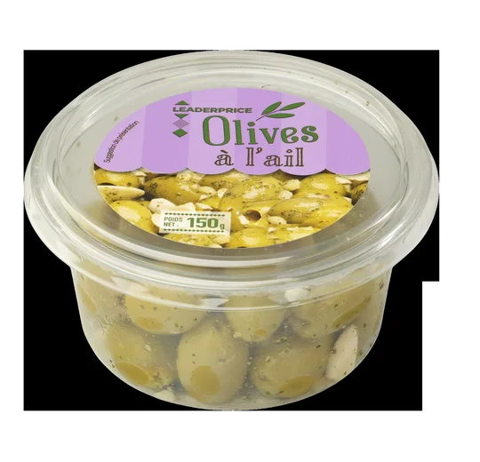 Olives vertes à l'ail
