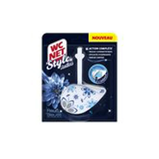 Bloc WC Net Style Fleurs bleues