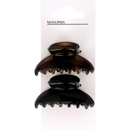 2 PINCES NOIR ET MARRON