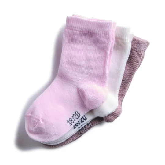 Mi-chaussettes bébé poudre T18/20
