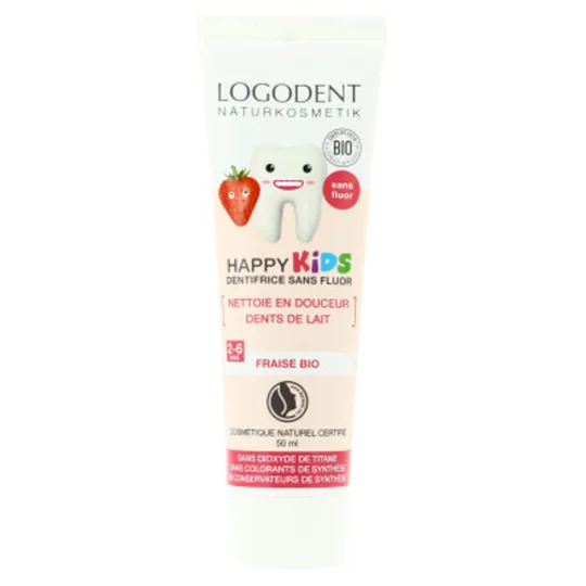 Dentifrice Enfant sans fluor Goût Fraise Bio