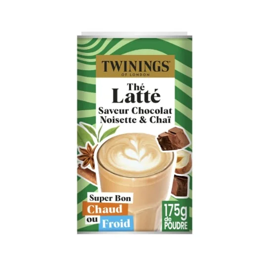 Thé noir latté chocolat noisettes et chai