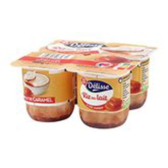 Riz au lait Sur lit de caramel