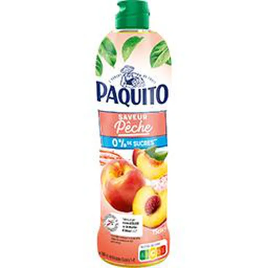 Boisson saveur pêche 0% de sucres