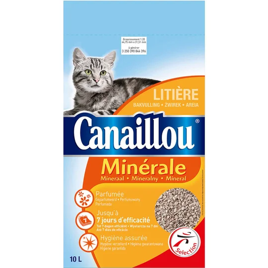 Litière minérale parfumée pour chat